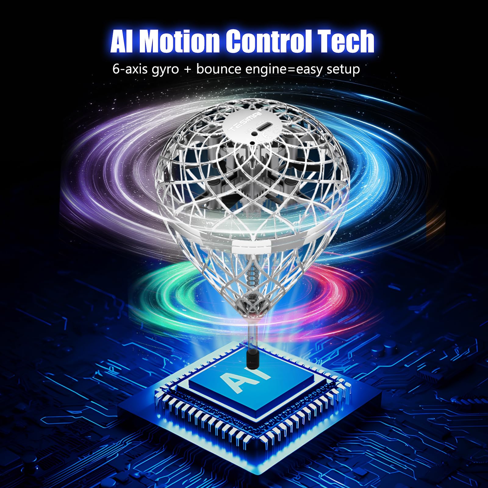 TrysGame Magical Flying Ball hand-control view, easy one-hand control for precise play.
