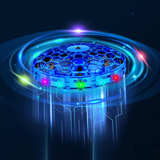 TrysGame Mini Drone Blue Hand Toss enables easy starting with a simple flick
