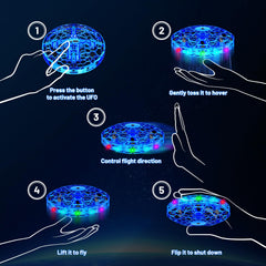 TrysGame Mini Drone Blue USB Charging for quick power up