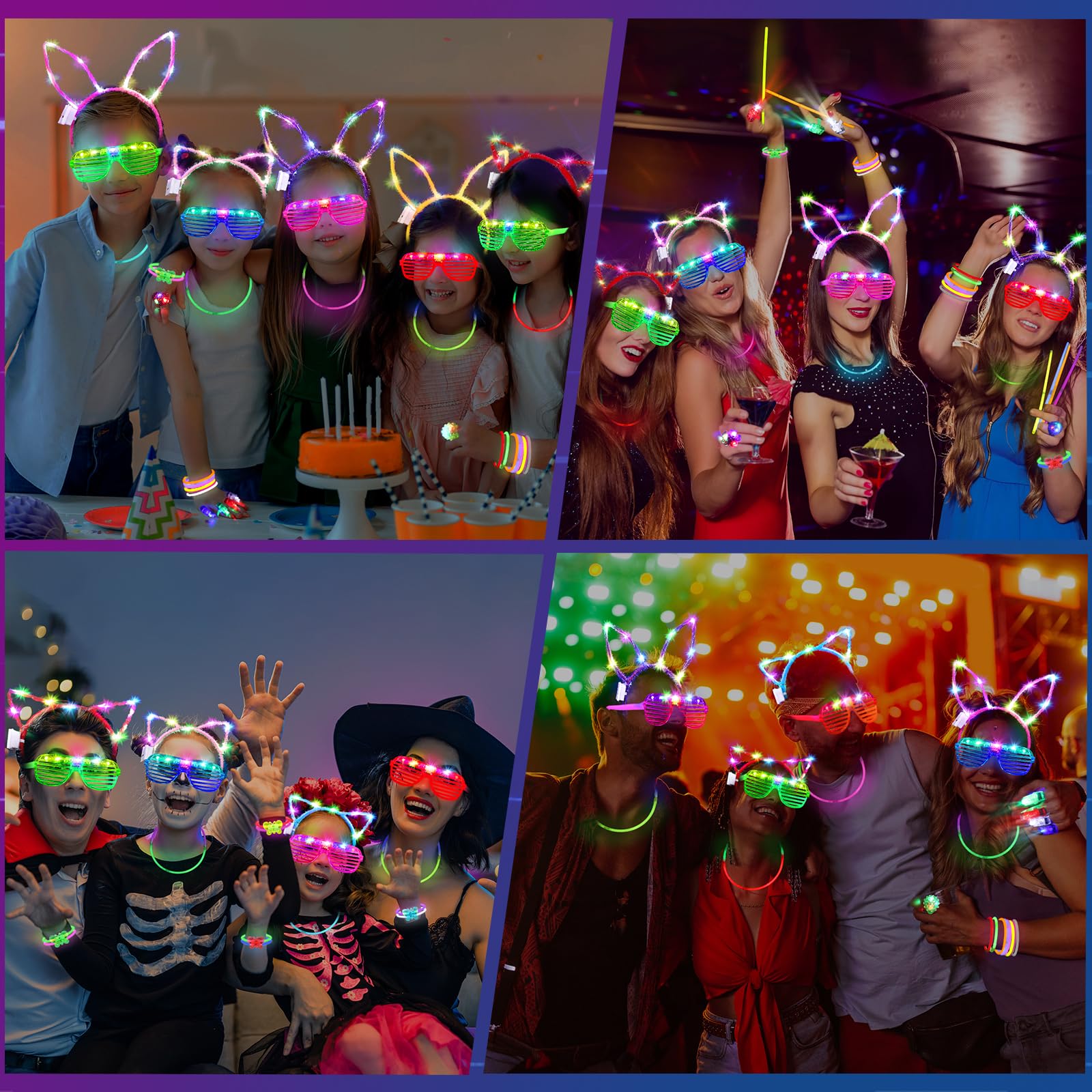 TSDATOWR ball-flower connectors enable creative glow crafts and necklaces.