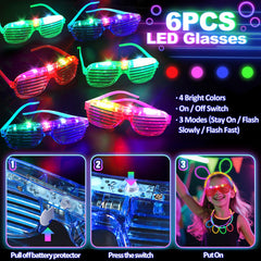TSDATOWR fiber optic hair lights add glowing accents for festival style