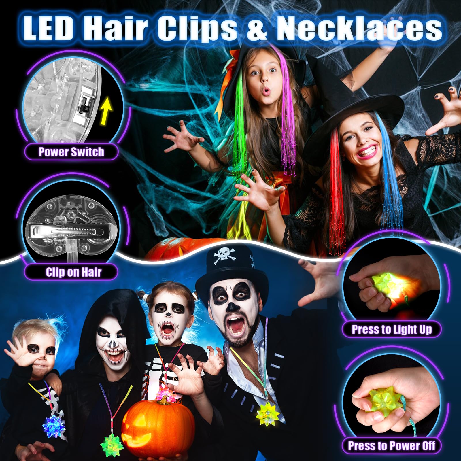 TSDATOWR glow headbands and molds for DIY wearable decor.