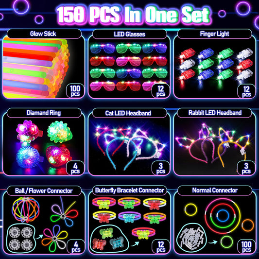 TSDATOWR glow headbands provide bright hands-free glow for dancing events.
