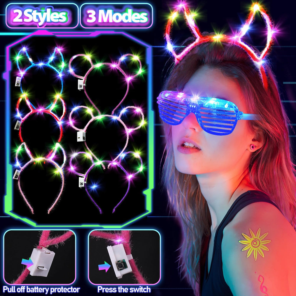 TSDATOWR LED fiber optic finger lights create dazzling fingertip accents