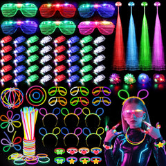 TSDATOWR LED glasses glow brightly for neon party visibility