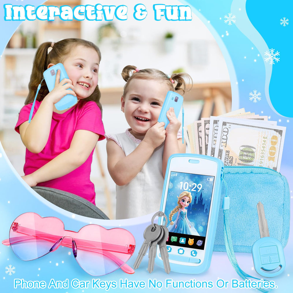 TSDATOWR Play Purse fake keys support interactive shopping pretend play