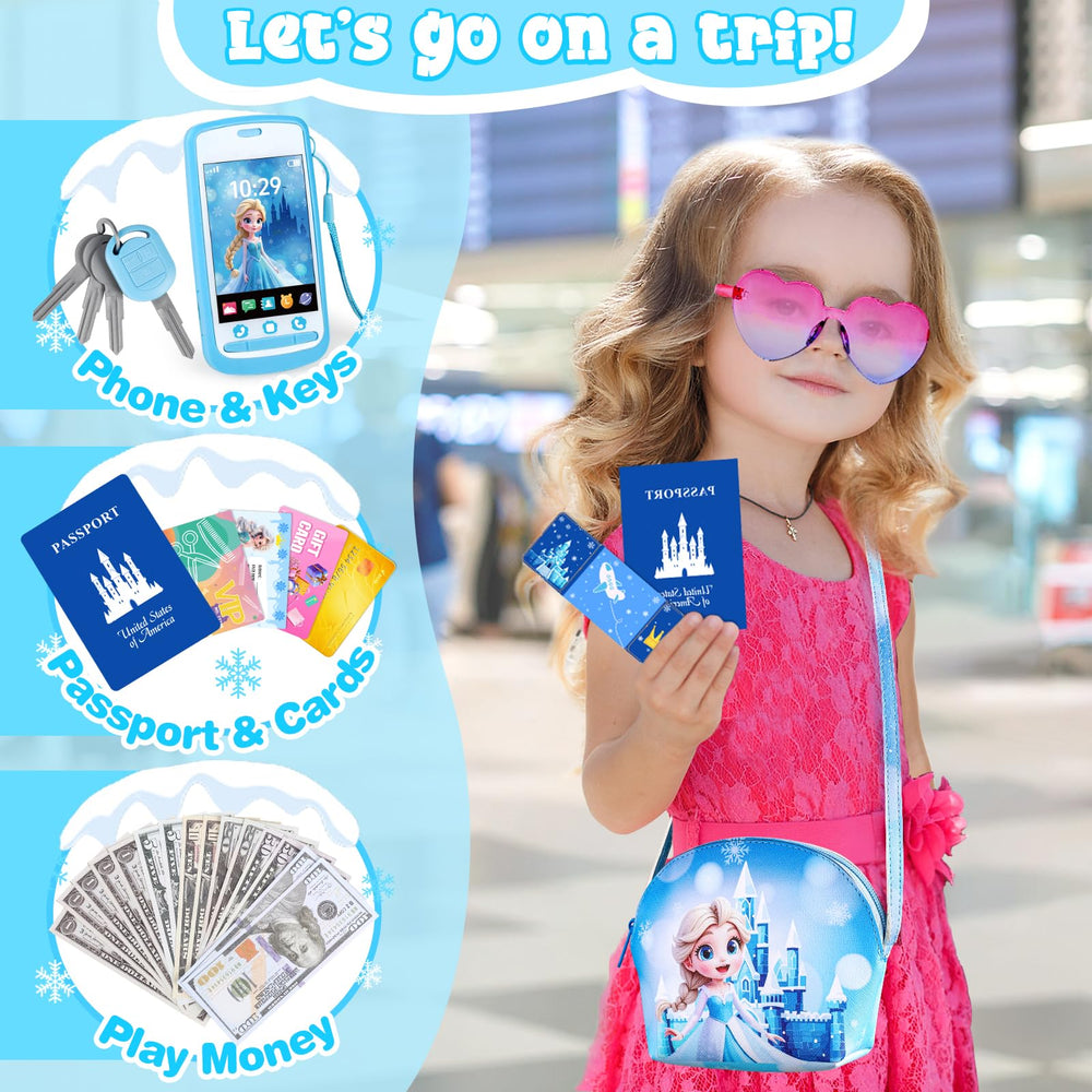 TSDATOWR Play Purse wallet helps organize coins and cards during dress-up