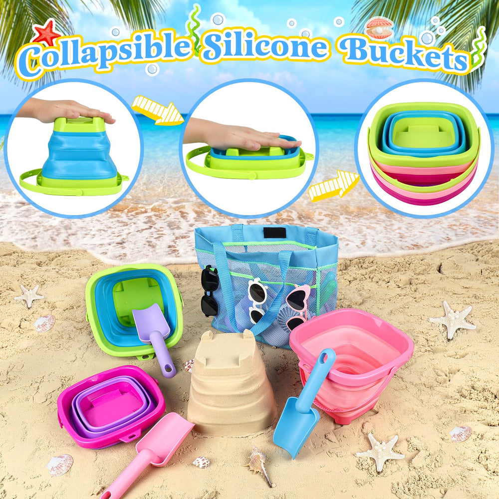 TSDATOWR sand shovel stackable design ready for beach time and travel.