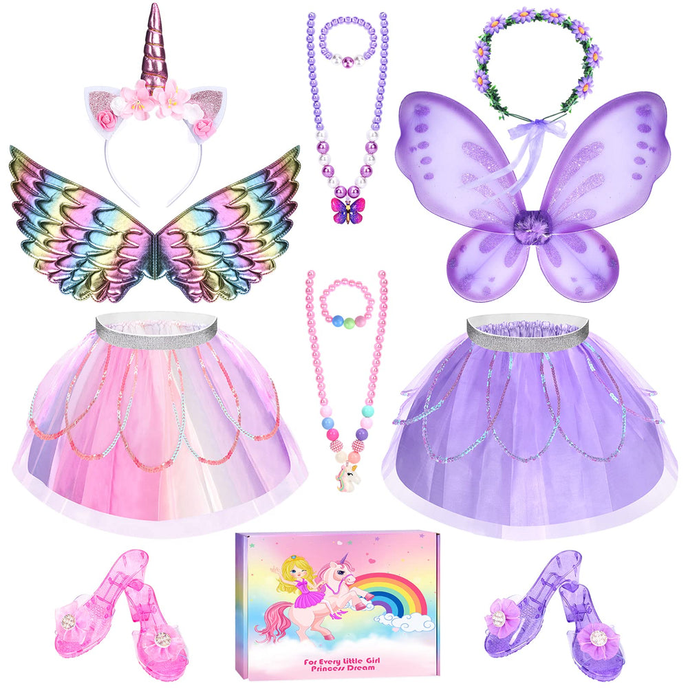 TSDATOWR unicorn flower tutu skirt for imaginative dress-up play
