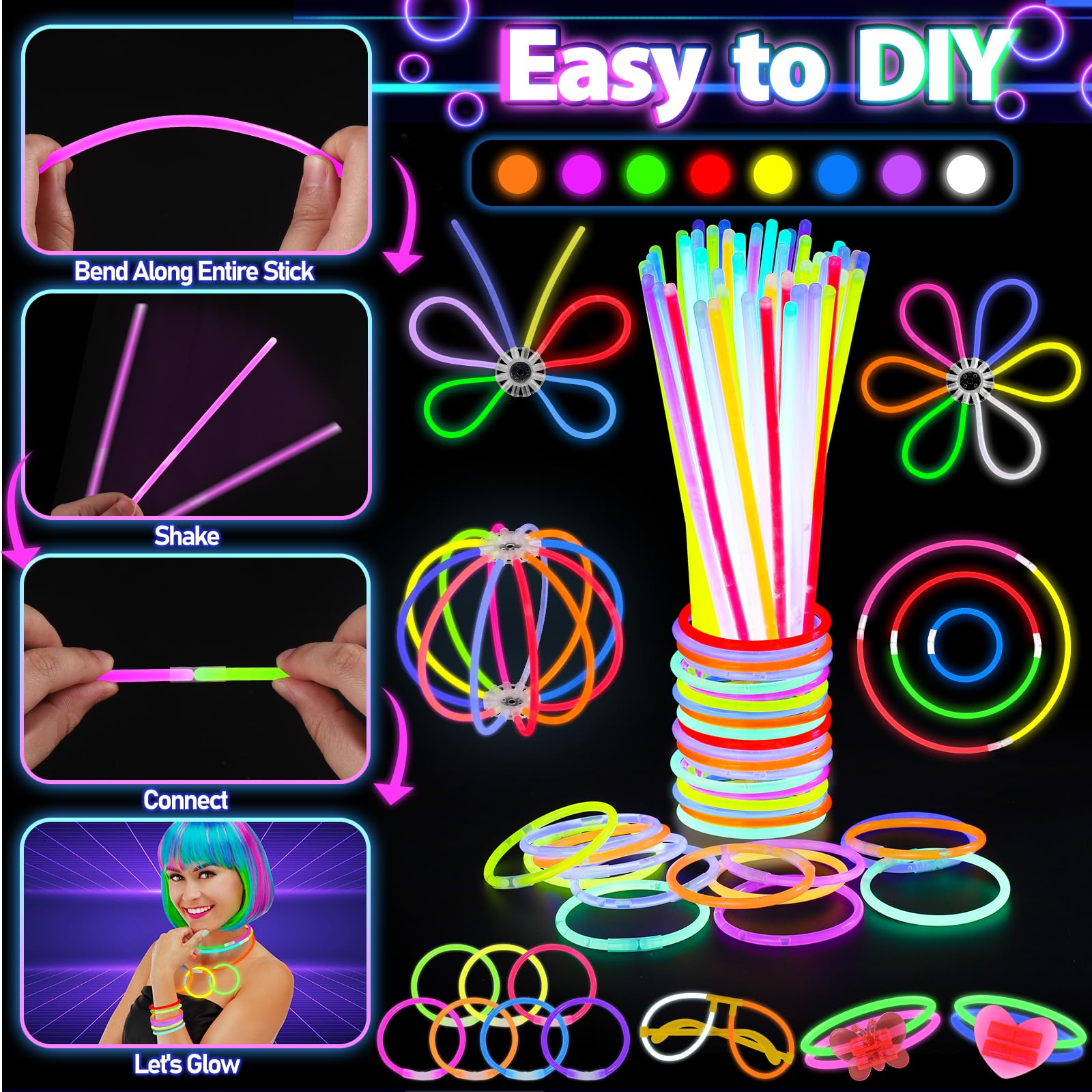 TSDATOWR UV body paint creates neon designs under blacklight