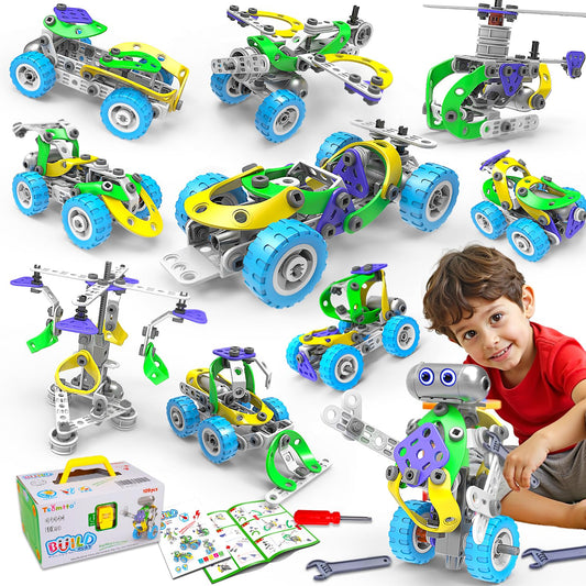 Tsomtto 10-in-1 bulldozer model for hands-on engineering exploration and imaginative play.