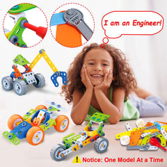 Tsomtto 10-in-1 forklift build supports teamwork during shared play sessions.