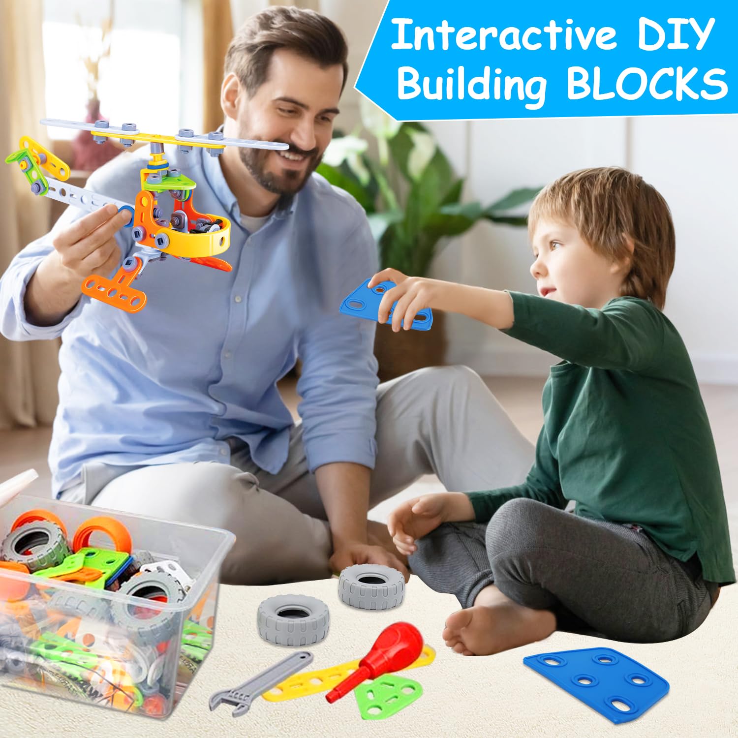 Tsomtto 10-in-1 plane project promotes creativity and fine motor control.