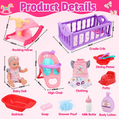 Tsomtto rocking horse with music feature for engaging pretend play.