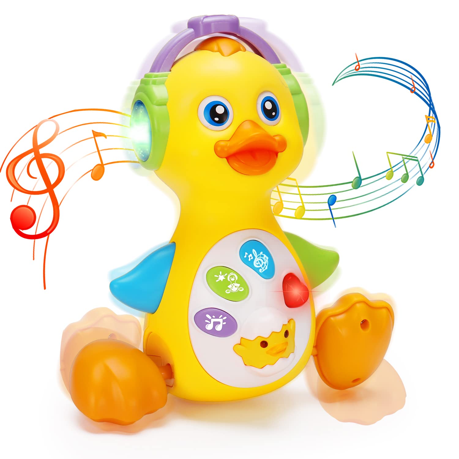 Tsomtto baby musical duck toy dances to engage movement