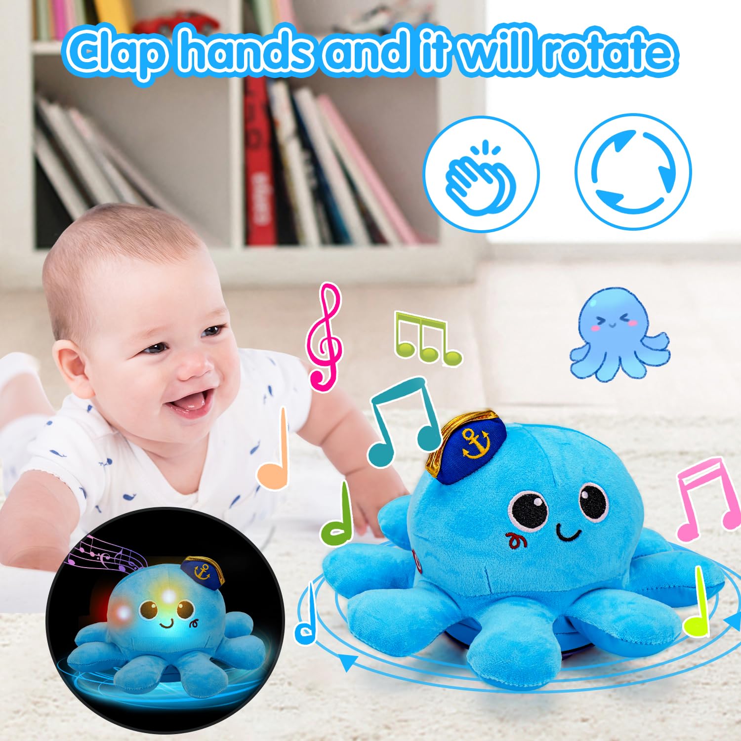 Tsomtto baby octopus walking toy helps practice coordinated movement