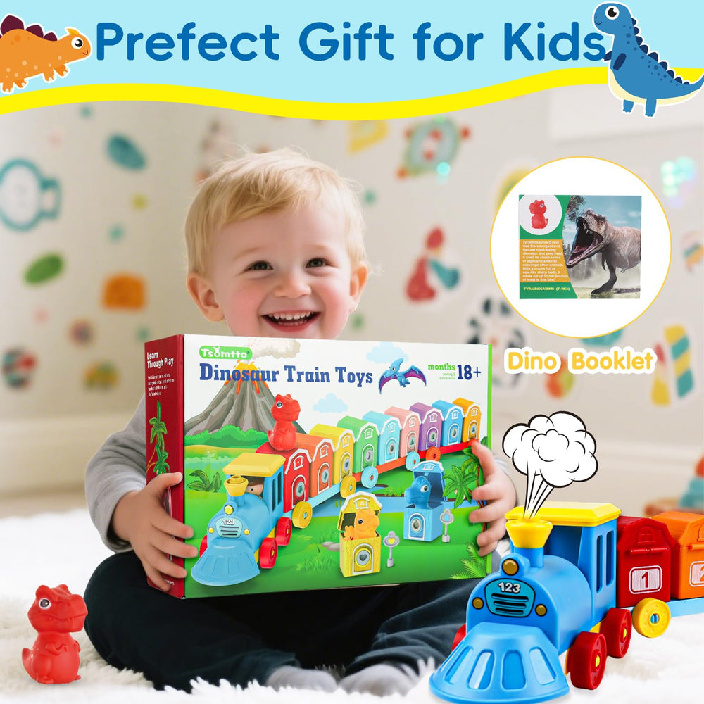 Tsomtto colorful wagons and locomotive enhance pretend play narratives.
