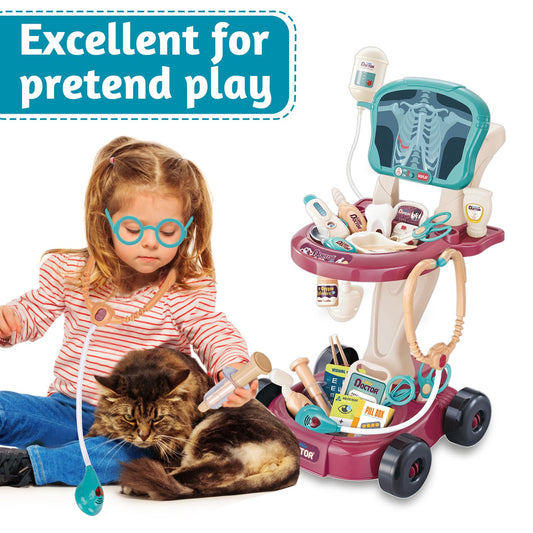 Tsomtto doctor kit stethoscope with heartbeat sound for pretend play