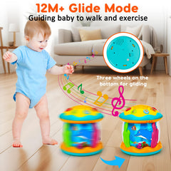 Tsomtto infant crawling wheels encourage movement with rhythmic music