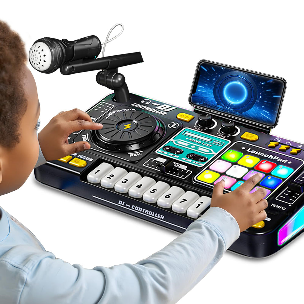 Tsomtto Kids DJ Mixer Table LED lights boost fun and engagement during play