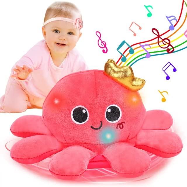 Tsomtto musical octopus crawling toy engages movement.