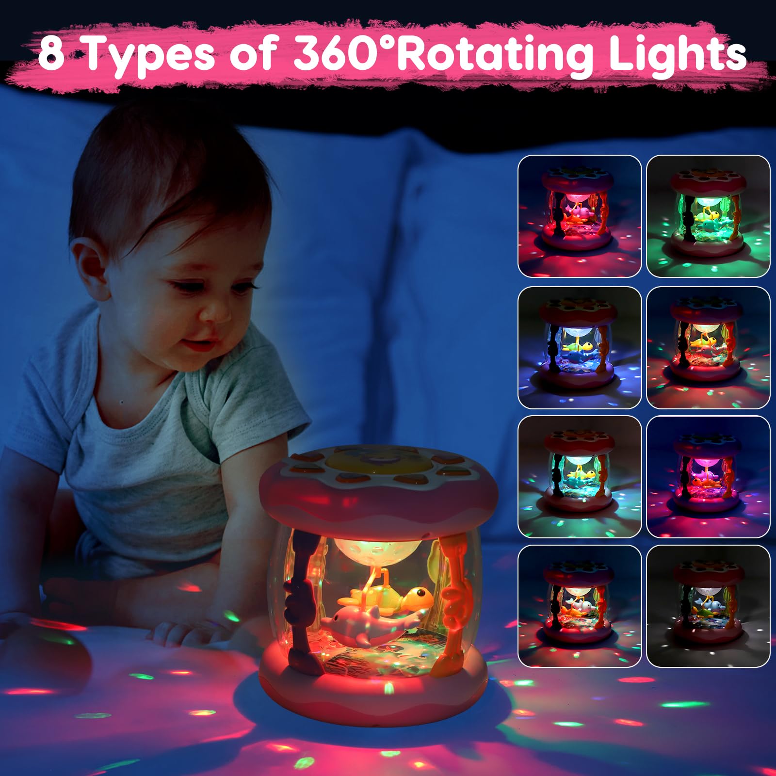 Tsomtto Projector features three wheels to assist early walking attempts.