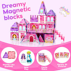 Carriage-pattern tiles enable detailed castle scenes with Tsomtto Magnatiles