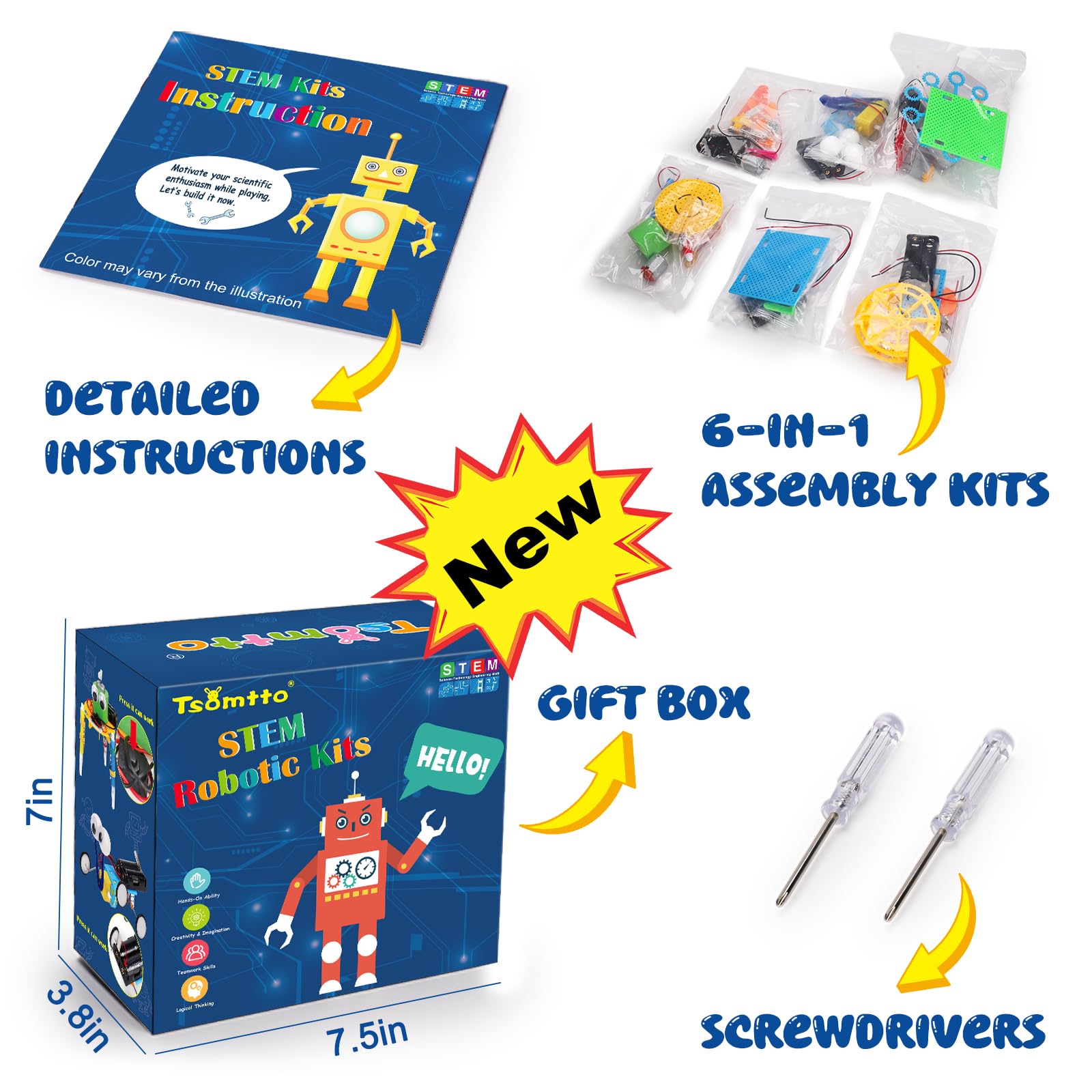 Tsomtto STEM gift box showcases a delightful, educational toy collection