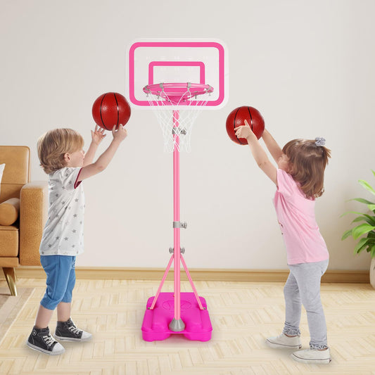 Tsomtto height-adjustable hoop from 2.9 ft to 6.2 ft for growing kids