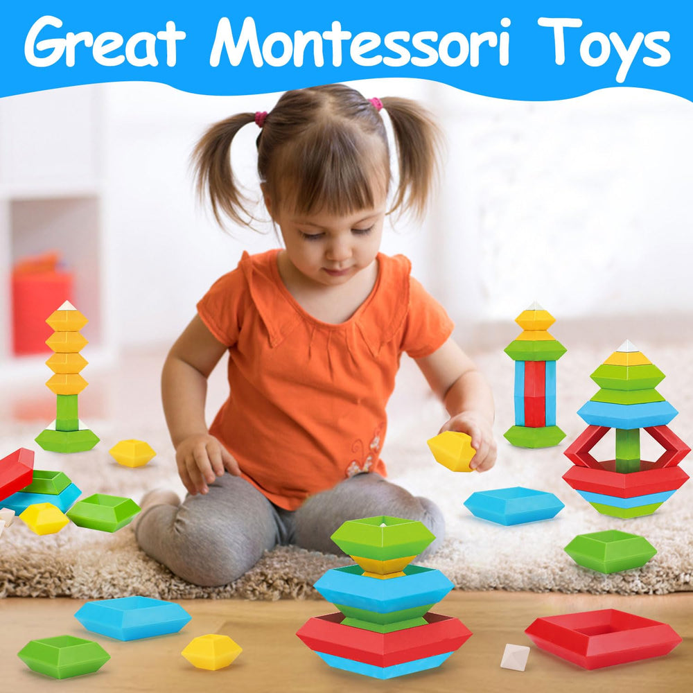 Tsomtto toddler blocks close-up showing shapes to encourage early geometry exploration