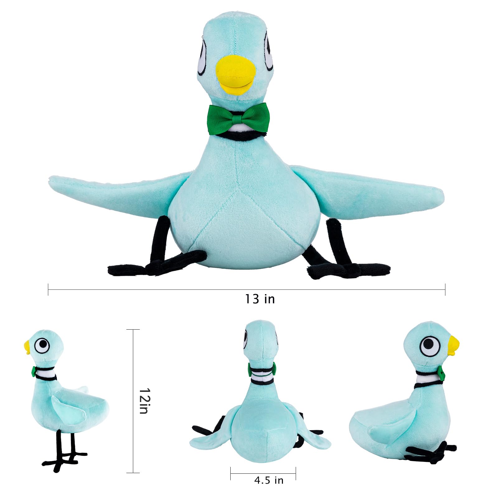 TSRDLVC Pigeon storytime companion plush enhances reading aloud