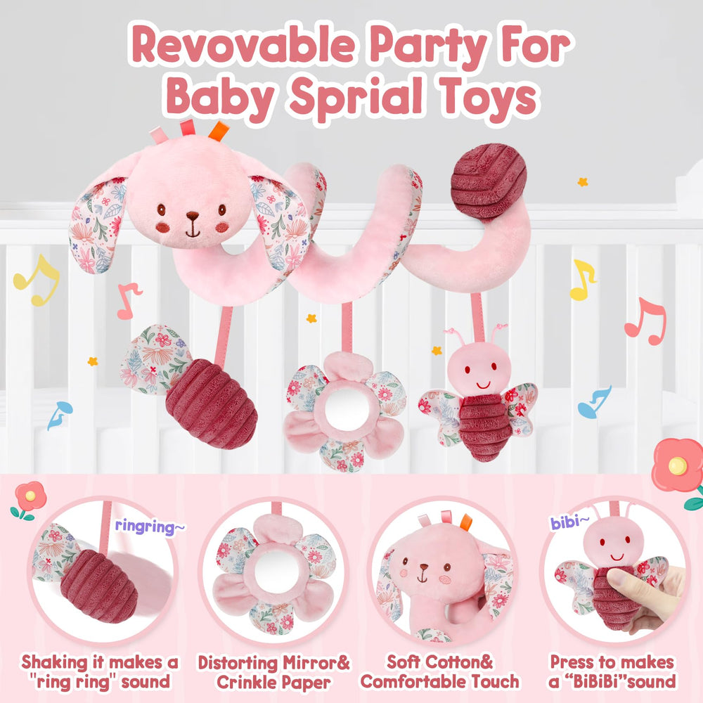 TSYAN baby-stroller toy with velcro strap for easy attachment and play