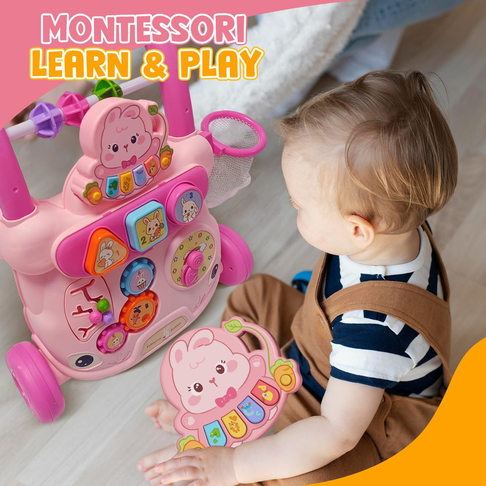 TTAMG Baby Walker rear wheels are lockable for calm stationary playtime