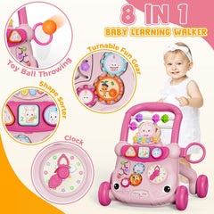 TTAMG Baby Walker panel with piano keys encourages musical exploration and fine motor practice