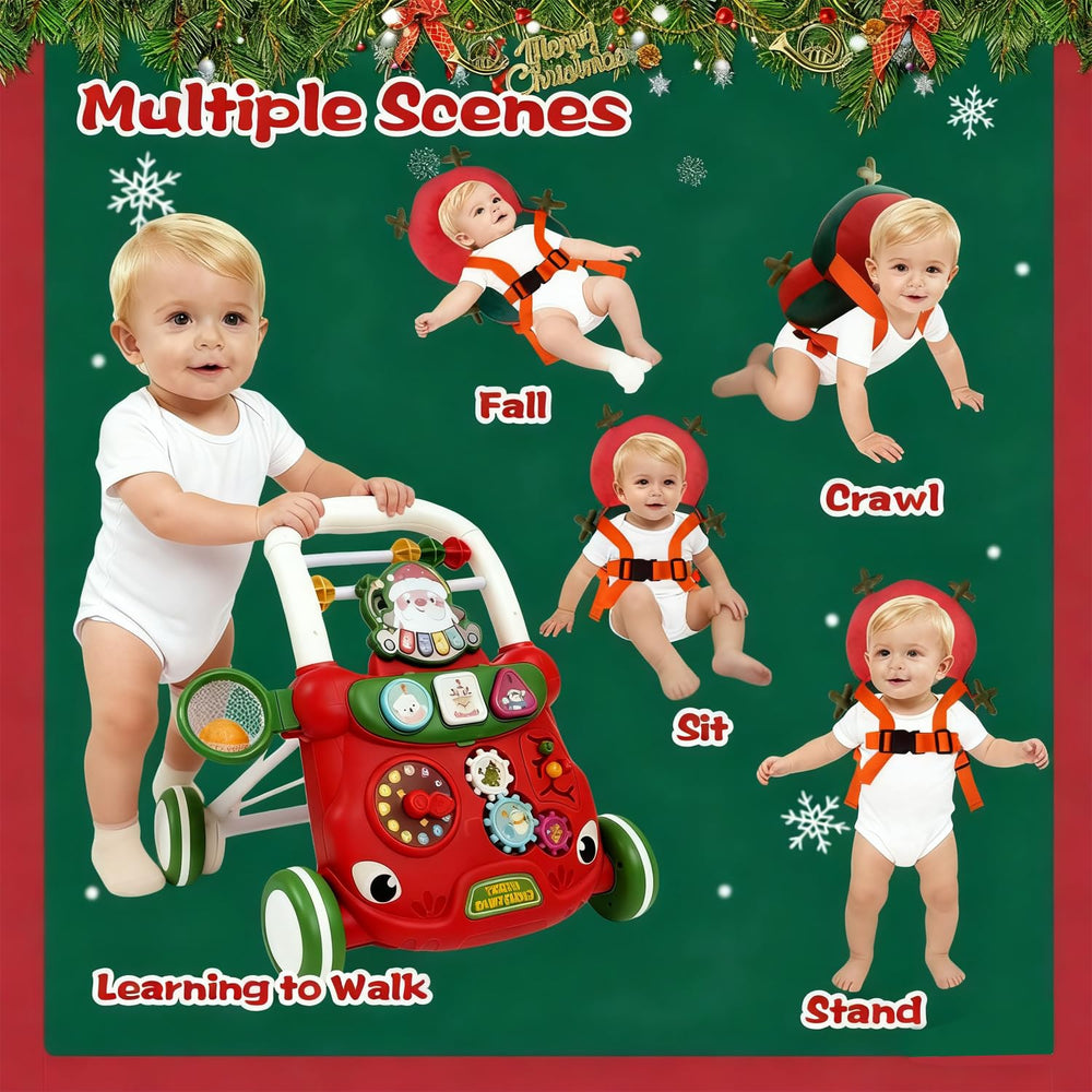 TTAMG Baby Walker Toys Set Christmas design with Santa and reindeer