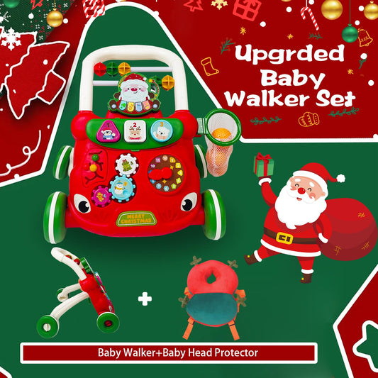TTAMG Baby Walker Toys Set head protector backpack cushions bumps during play