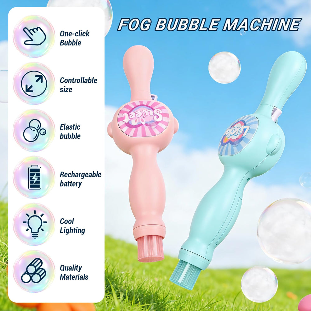 TTKADIY Elastic Bubble Fog Wand creates color-filled bubbles with mist for playful experiments.