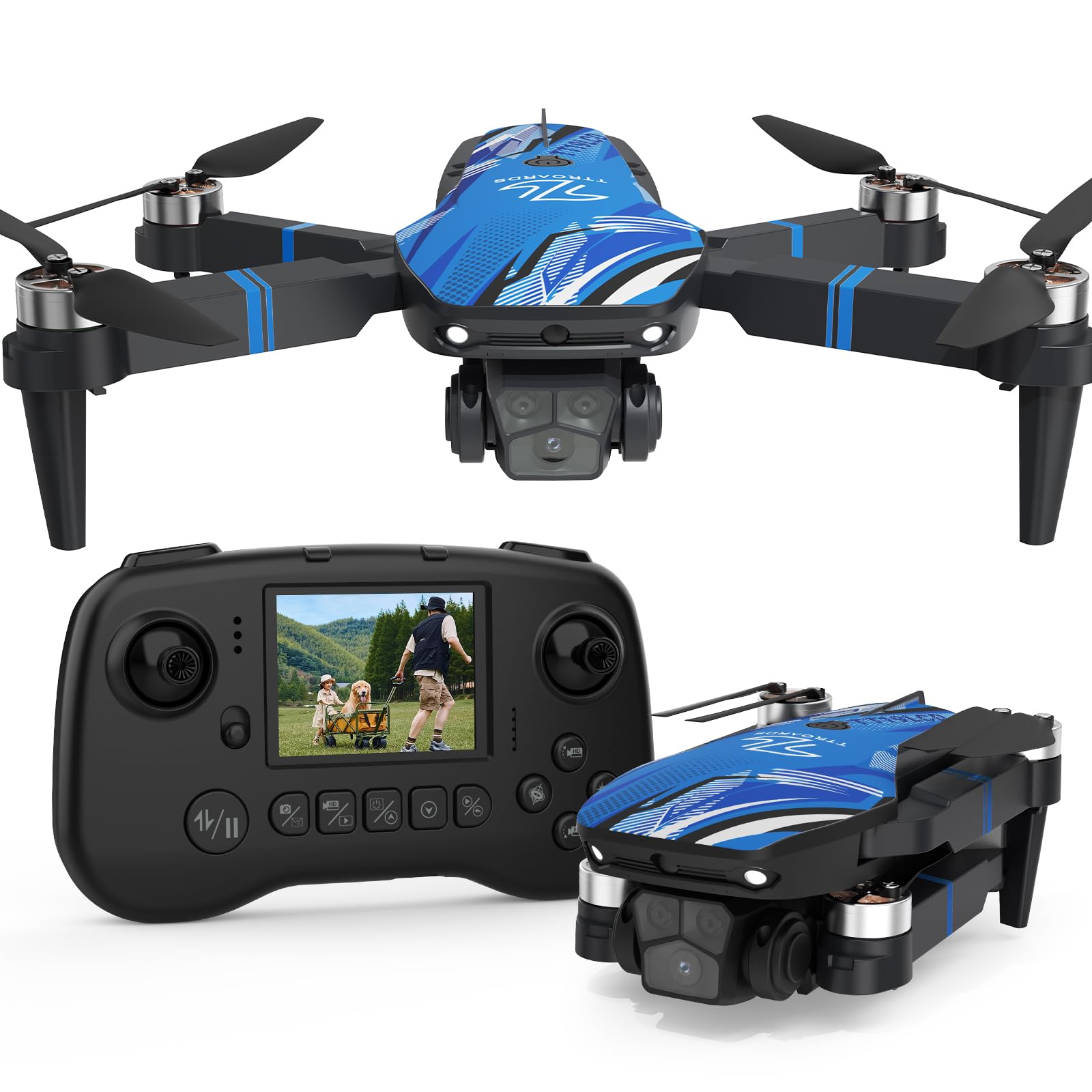 TTROARDS drone with 4K camera for crisp aerial photos.