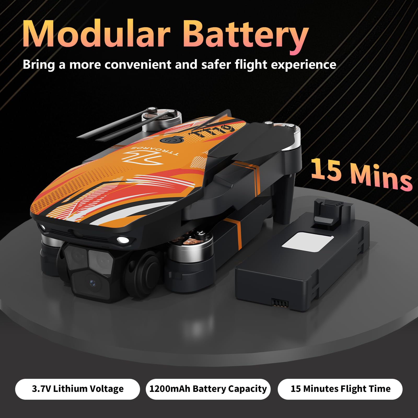 TTROARDS TT19 removable modular battery for quick swaps