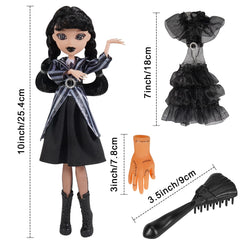 TTSUIMILESS doll with black high heels enhances dress-up and pretend fashion play.
