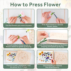 TTUGTTUG Flower Press Kit includes blotting paper for even drying results.