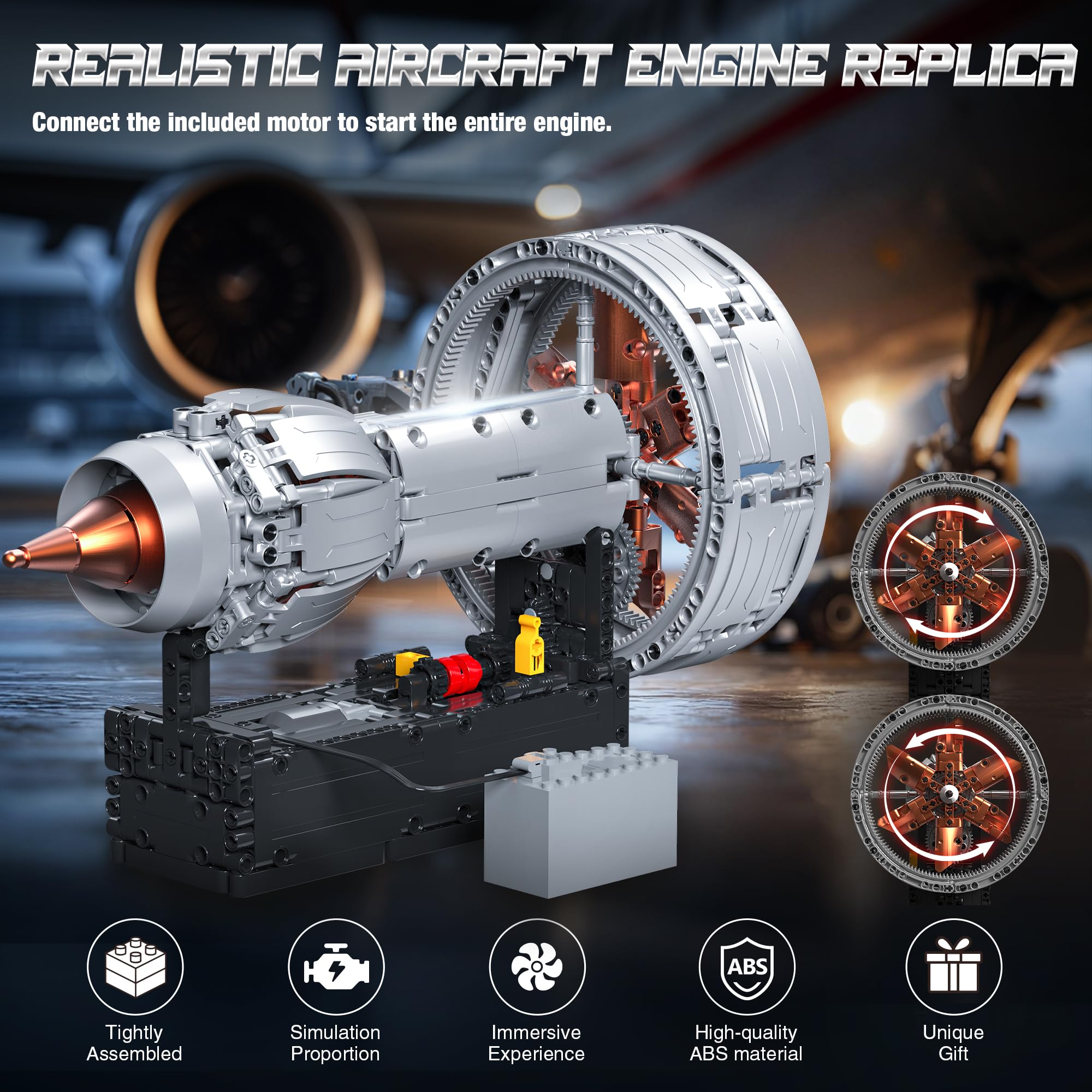 Tuajixz turbofan combustion chamber view highlights realistic architecture for model enthusiasts and jet cycles.