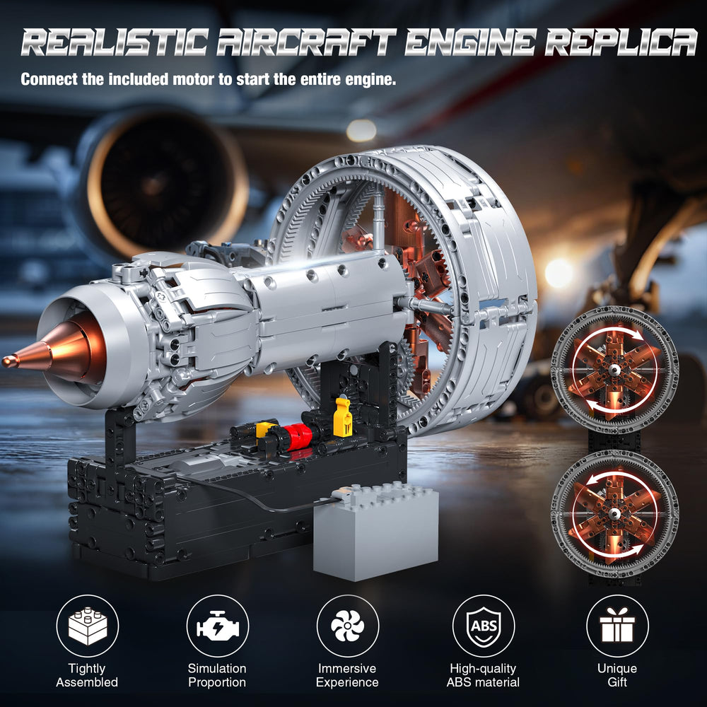 Tuajixz turbofan combustion chamber view highlights realistic architecture for model enthusiasts and jet cycles.