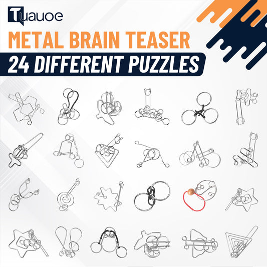 Tuauoe interlocking wire puzzle, a challenging brain teaser for teens and adults.