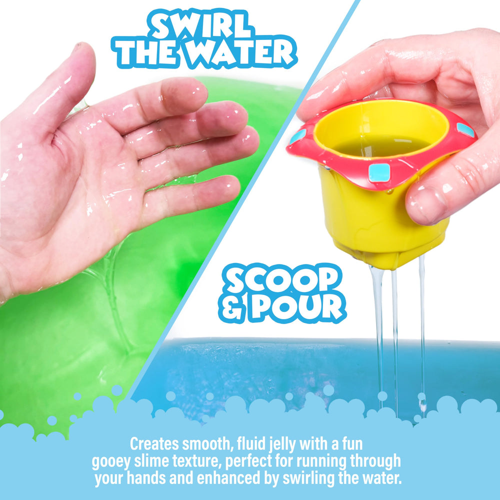 Tub Works 6-pack bath bombs designed for easy slime bath with kids.
