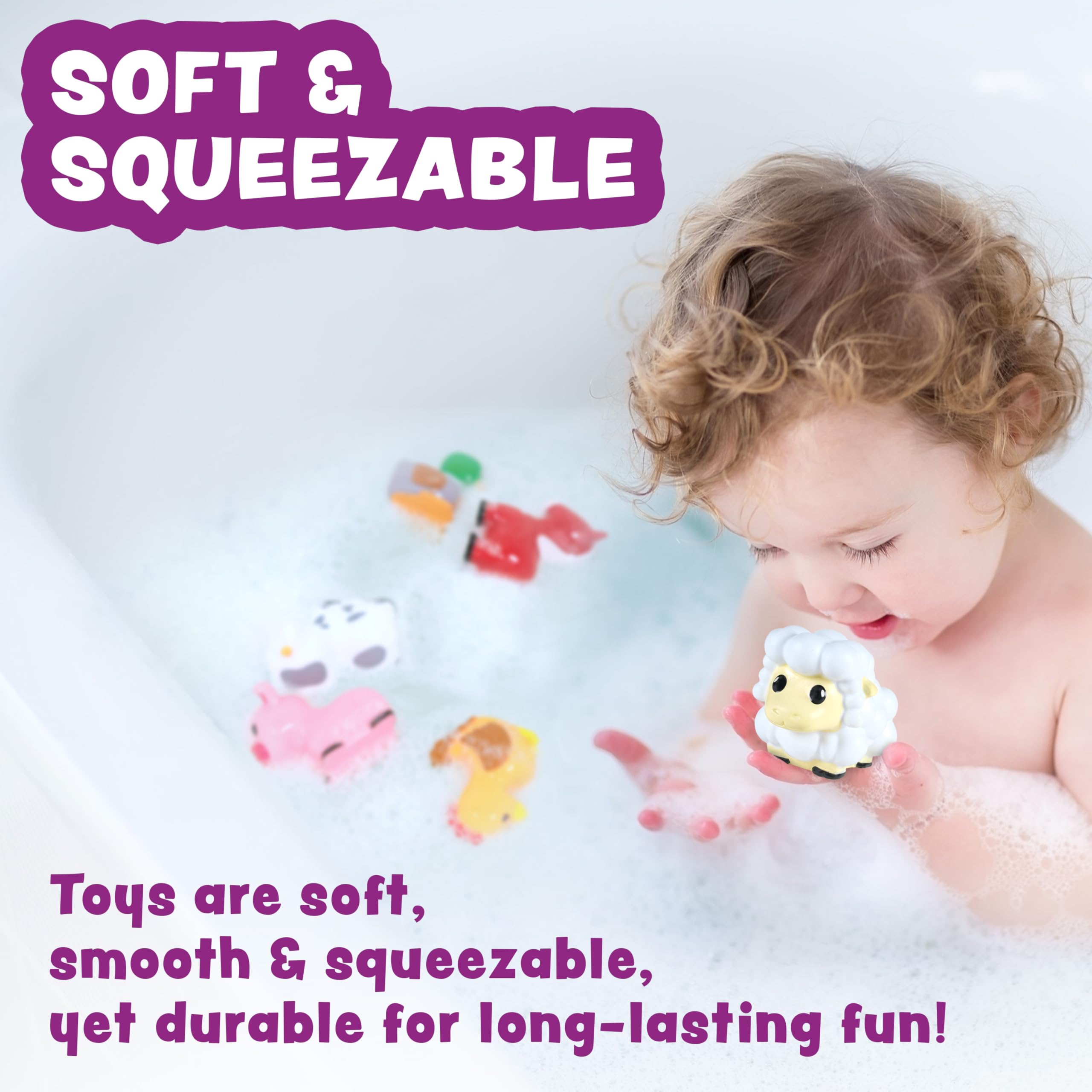 Tub Works Barnyard chicken toy colorful and engaging for bath time.