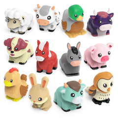 Tub Works Barnyard cow toy floats for imaginative bath play.