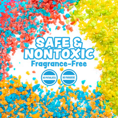 Tub Works Bath Crackles dissolving closeup demonstrates safe fragrance-free action for kids
