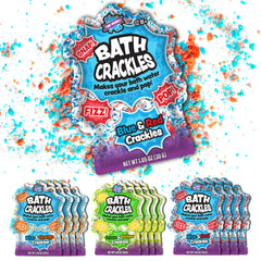 Tub Works Bath Crackles variety pack green-yellow pouches for safe, engaging bath play