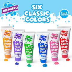 Tub Works Bath Paint Soap Blue Tube for toddlers encourages creative exploration in bath time.